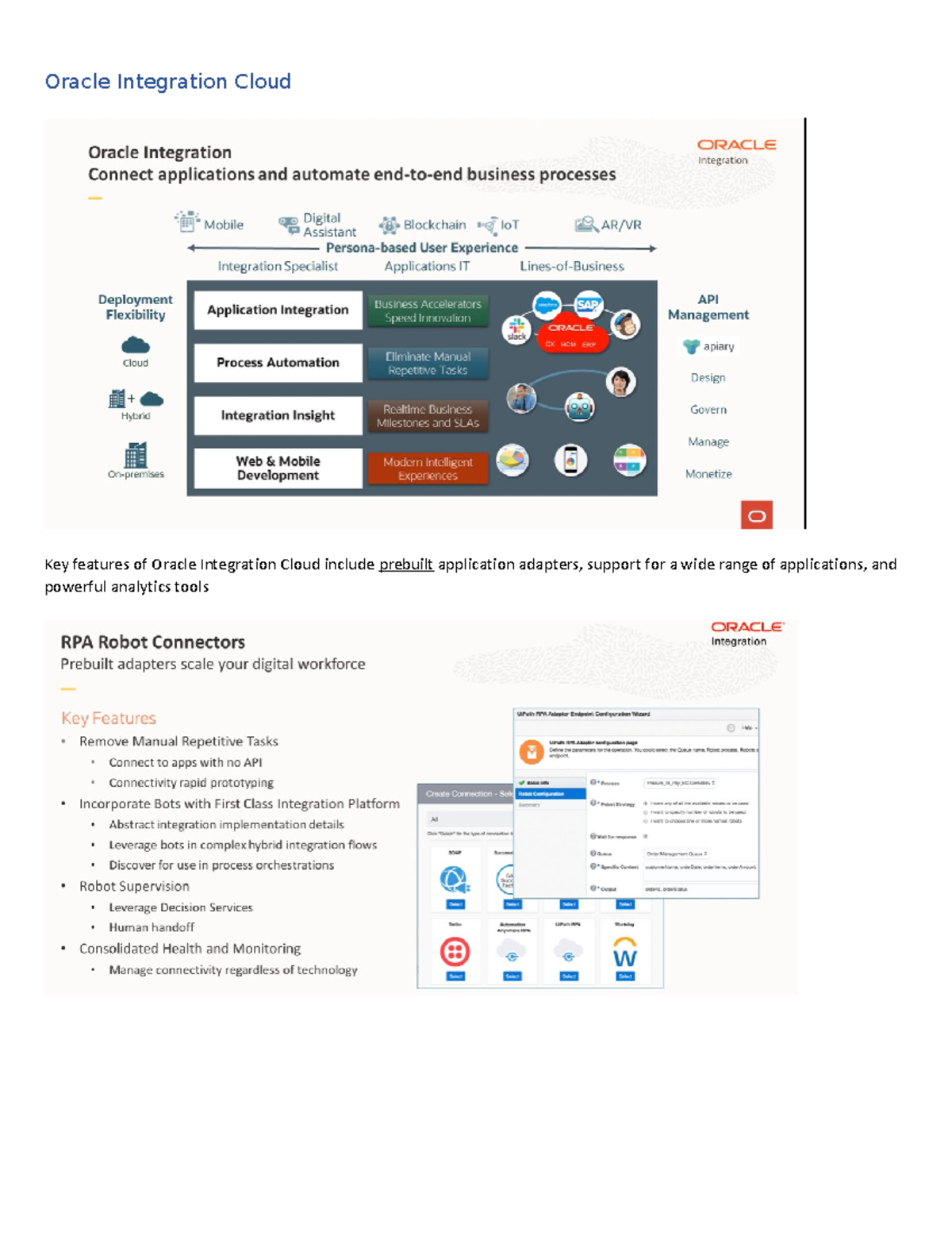 Oracle Integration Cloud Overview and Video Learning Guide - Studocu