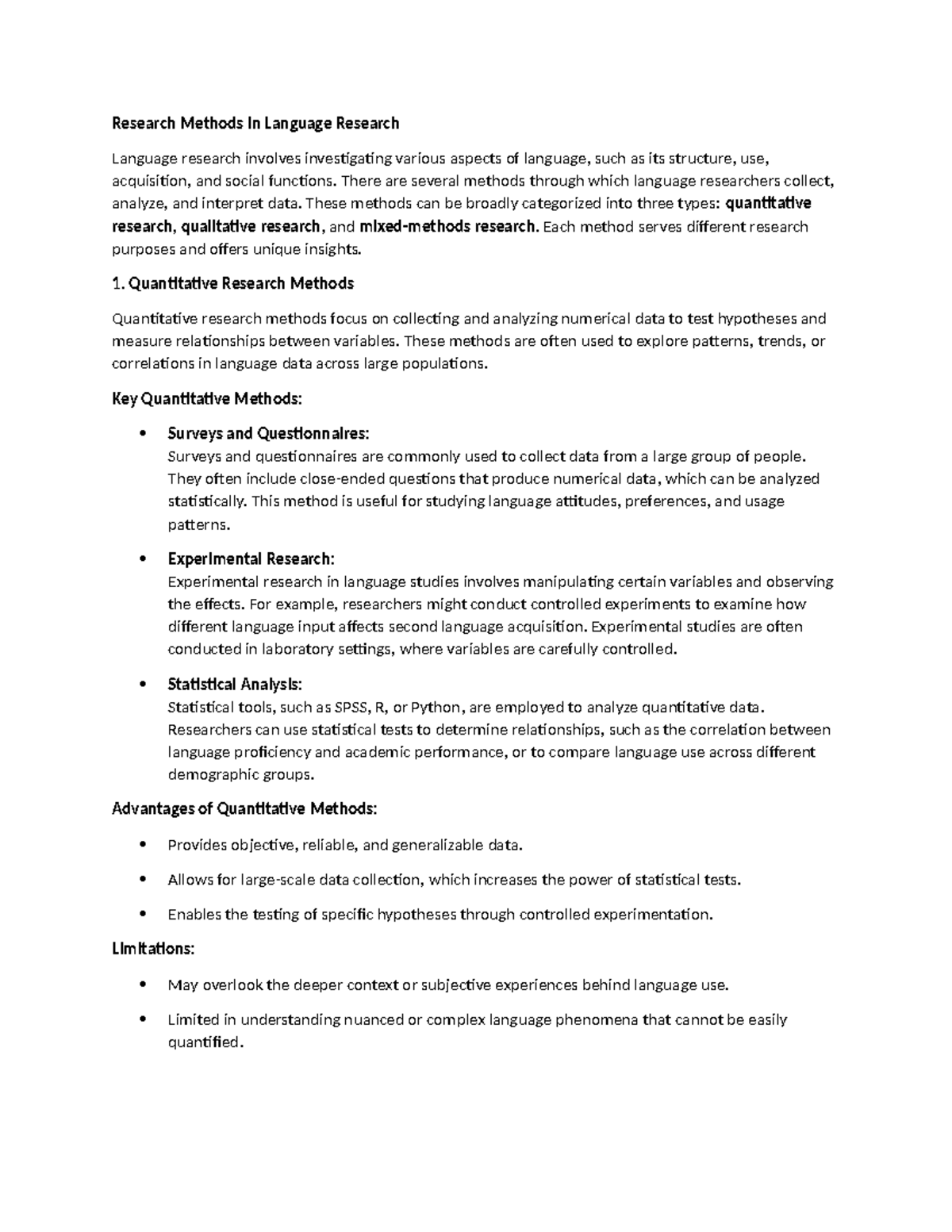 Research Methods in Language Research - Research Methods in Language ...