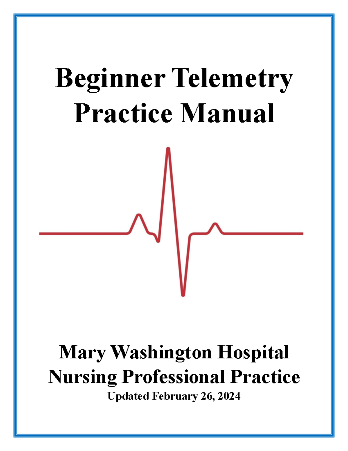 NUR 2024: Beginner Telemetry Practice Manual for Cardiac Analysis - Studocu