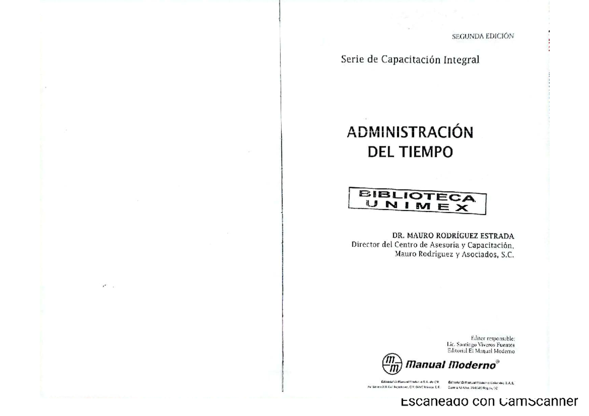 Administración del Tiempo: Capacitación Integral - 2a Edición - Document Preview