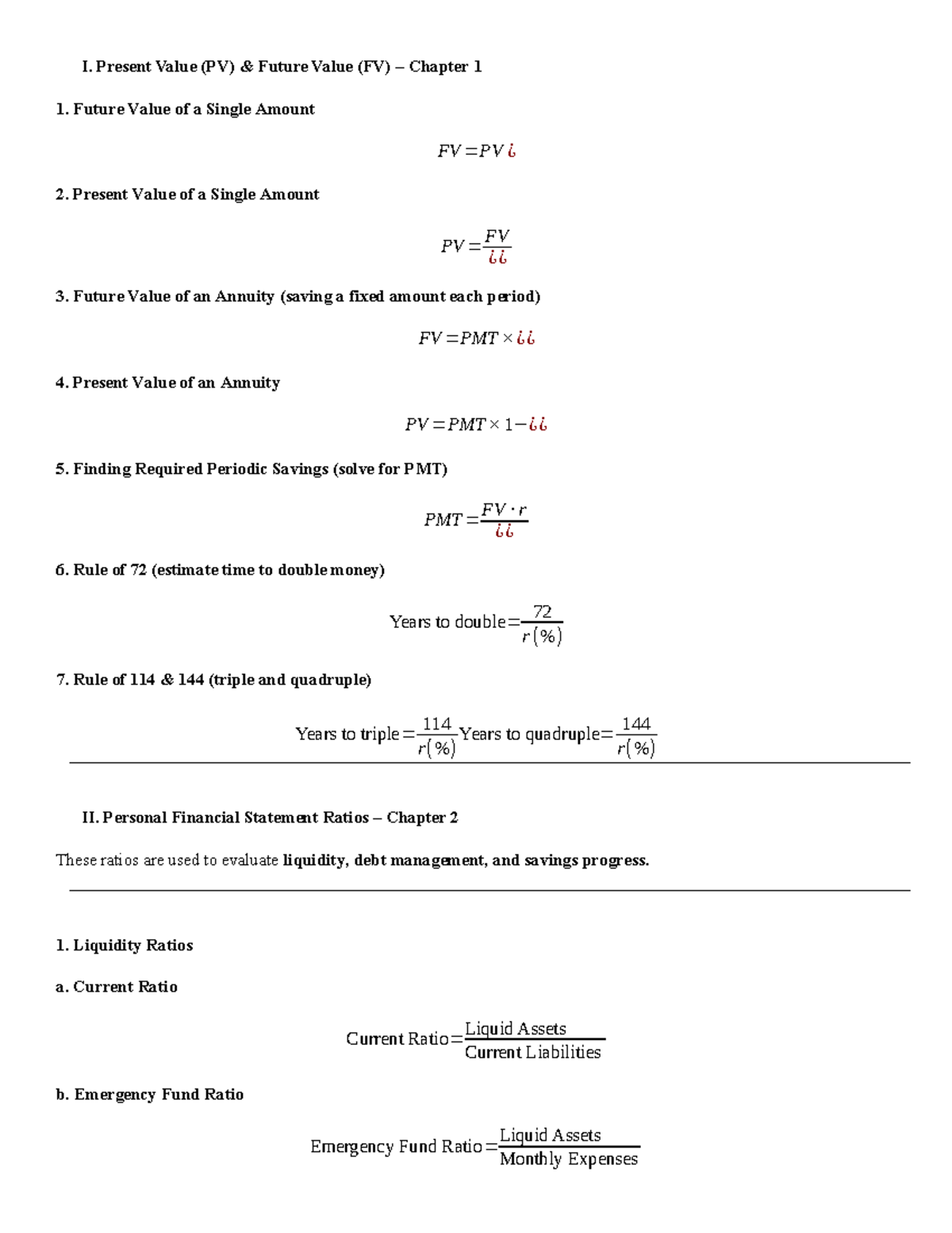 Financial Concepts: PV & FV Analysis (Chapters 1-5) - Studocu