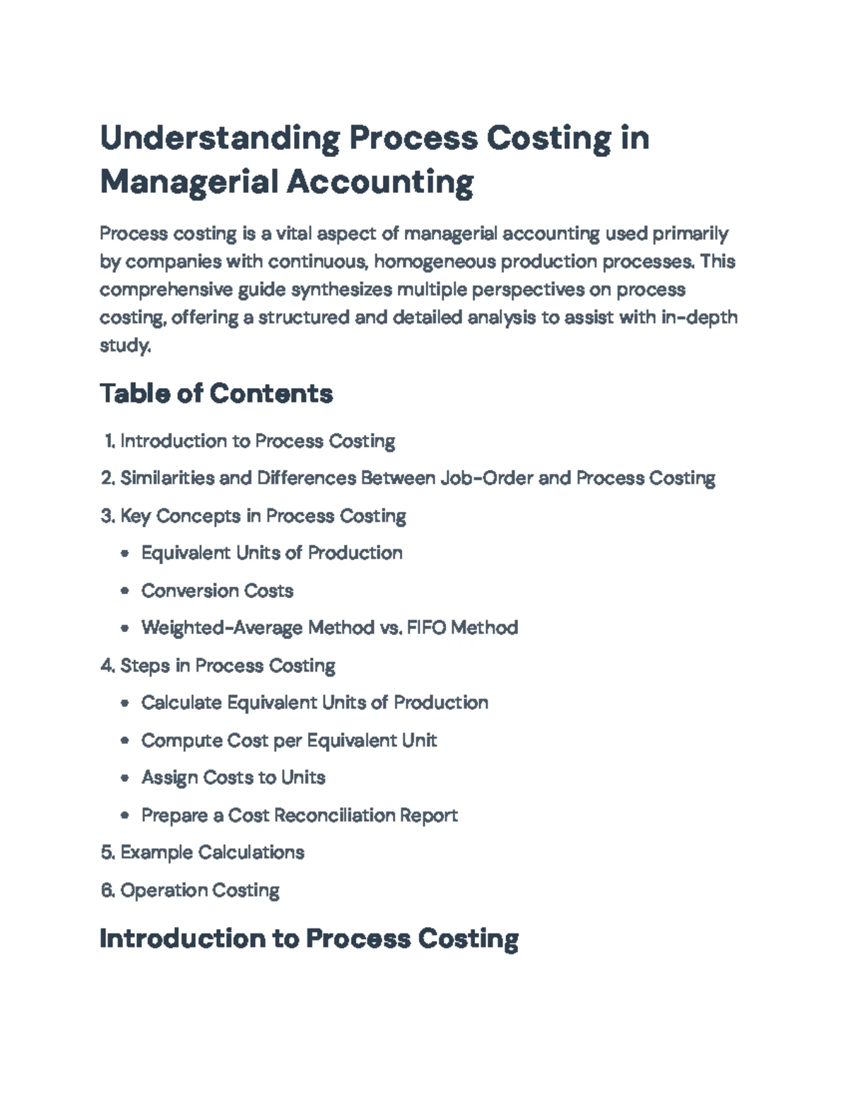 Managerial Accounting Concepts and Cost Classifications Overview - Studocu