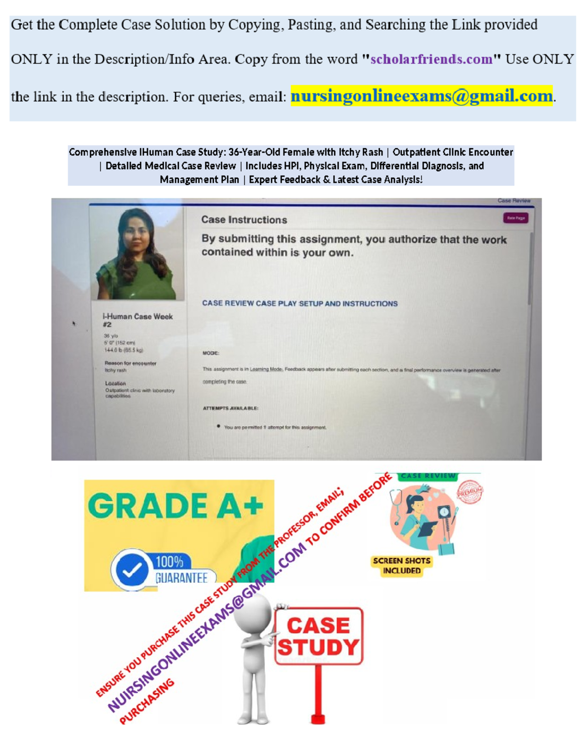 Top Score i Human Case Solution Outpatient Rash Case – Everything You ...