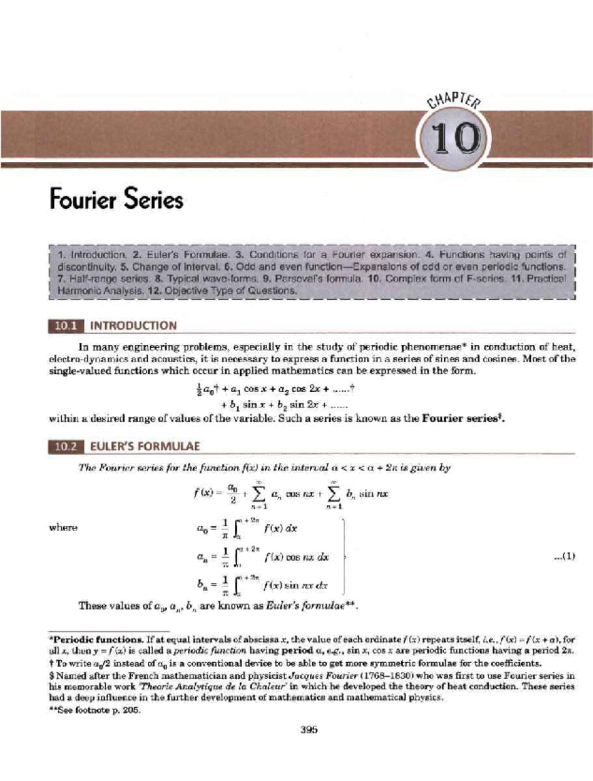 Fourier Series: Concepts, Formulae, and Applications (ENG 101) - Studocu