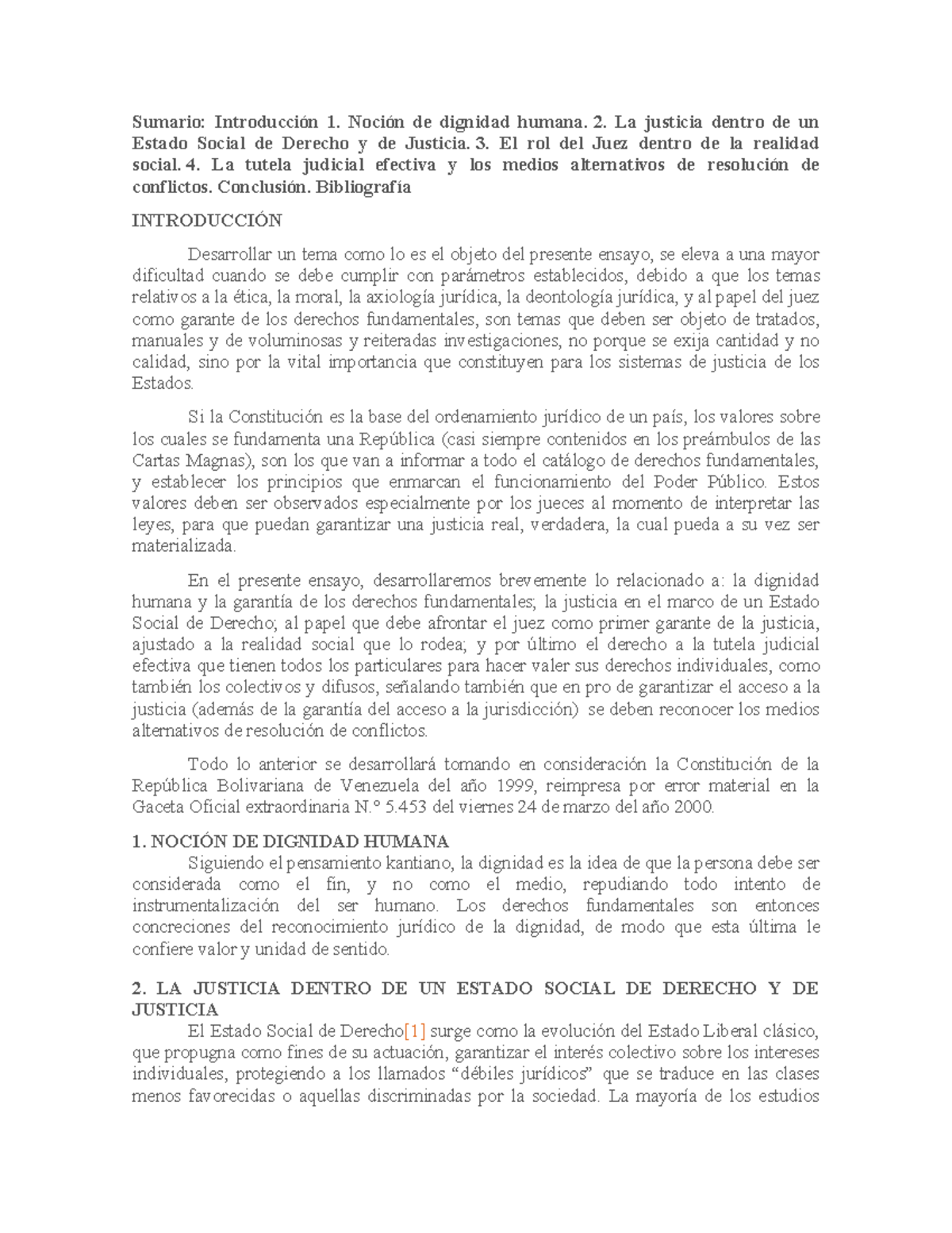 Derechos Fundamentales y el Rol del Juez en el Estado Social de Derecho ...