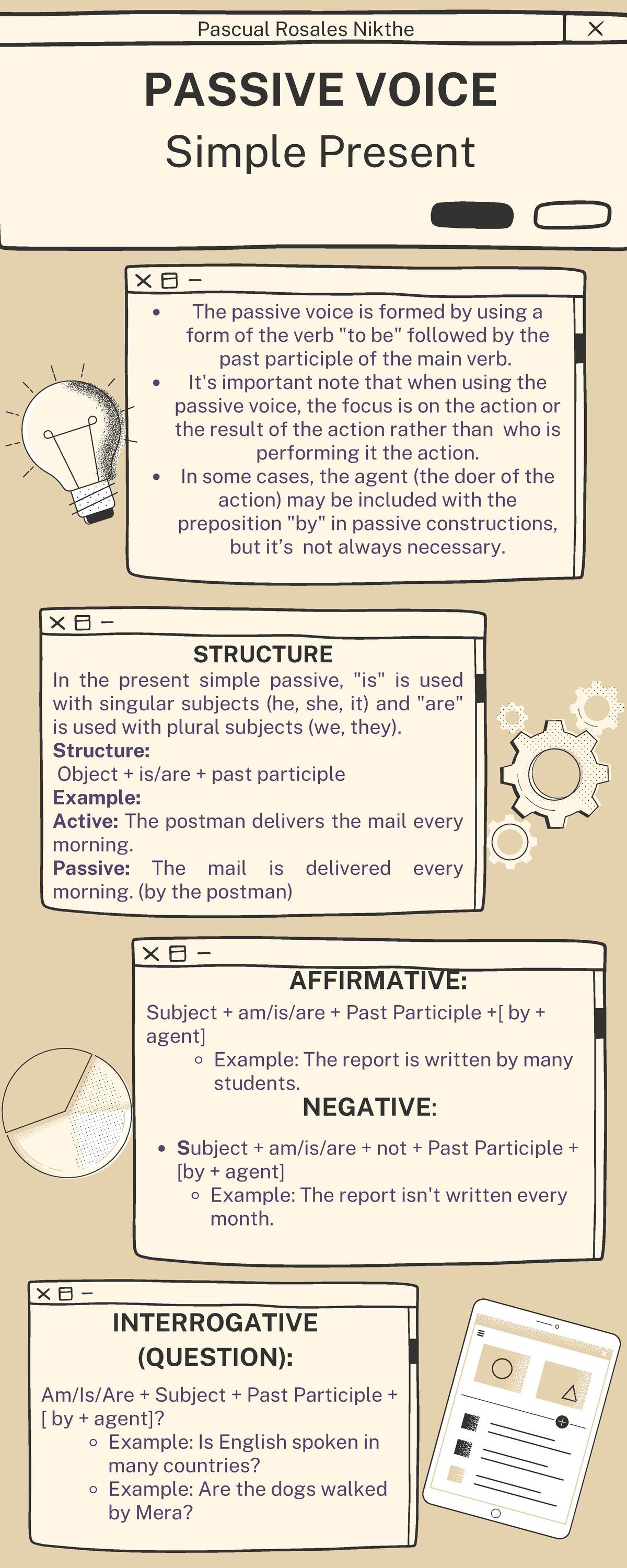 ENG 101: Passive Voice in Simple Present Tense Notes - Studocu