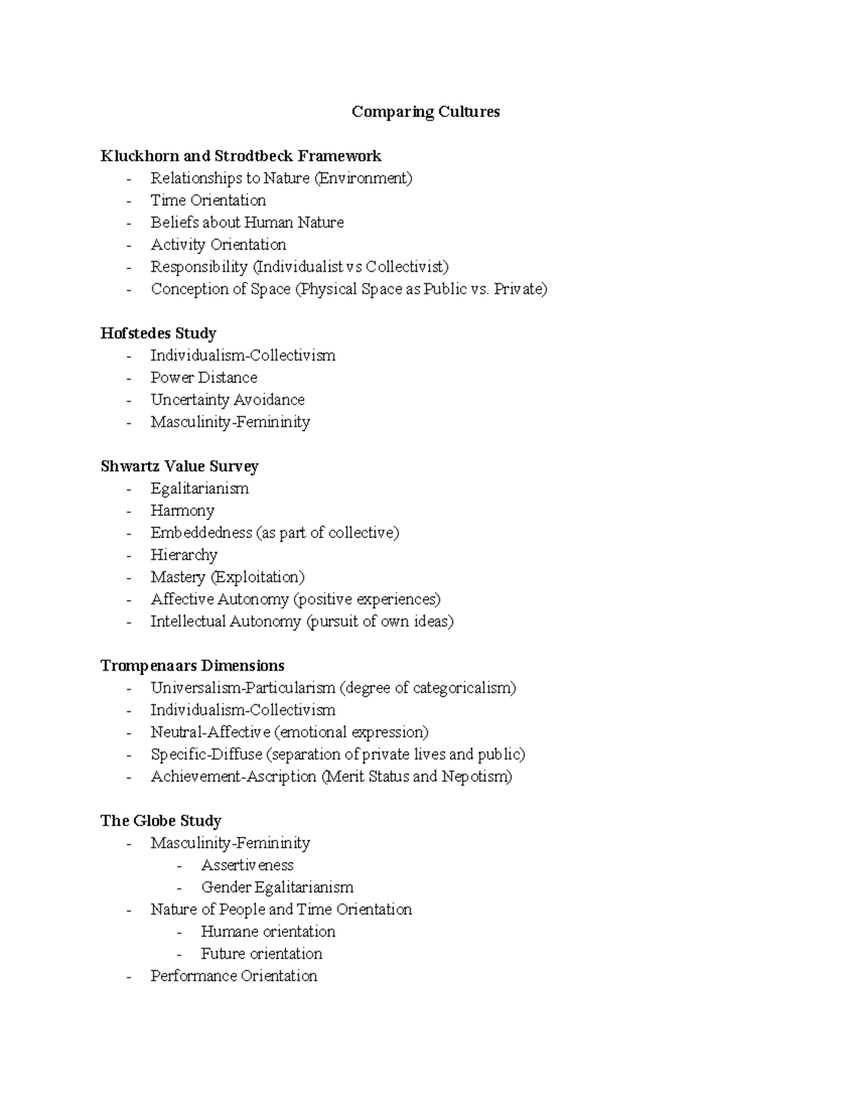 Exam 1 D312 - Comparative Analysis of Cultural Structures - Studocu