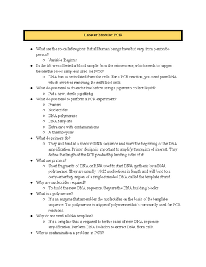 [Solved] Why is a PCR cycle repeated 30 times - General and Organic ...