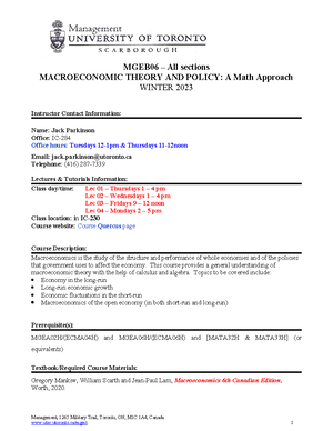 Topic 2 - Tutorial 1-1 - 1 MGEB06 – Topic 2: Tutorial 1 The Following ...