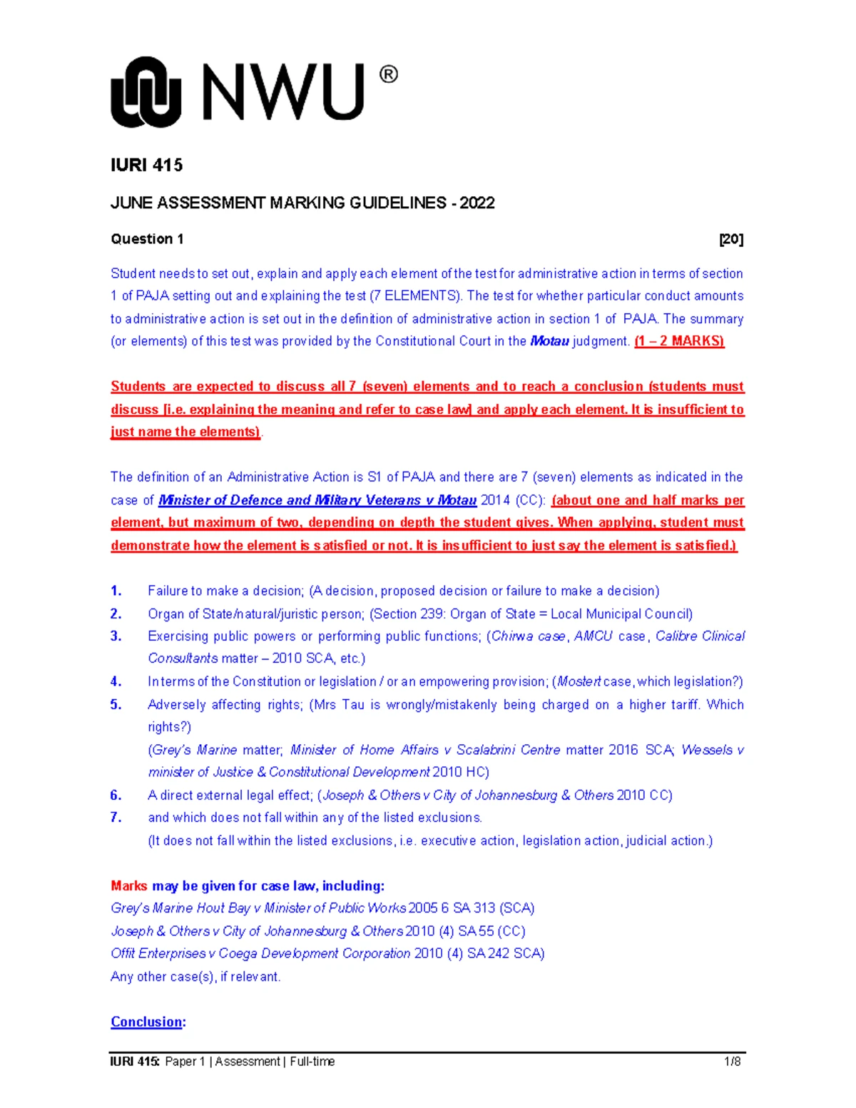Admin LAW Chapter 5 - notes - IURI 415 - Studocu