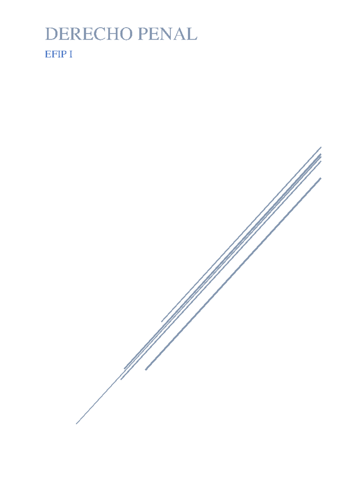 Derecho Penal Efip Resumen Para Efip 1 Derecho Penal Efip I Sub Eje