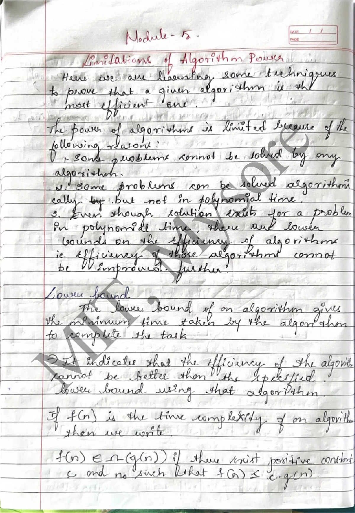 ADA Module 4 Notes - BCS401 - Studocu