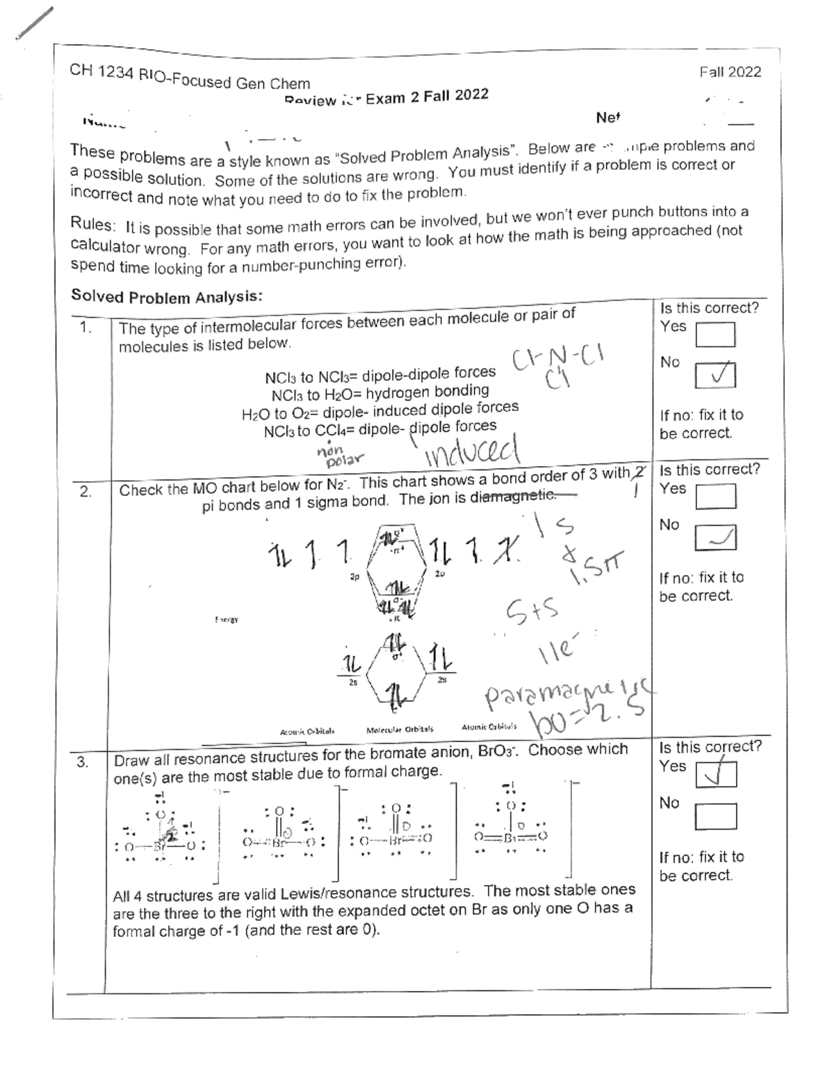 Gen Chem CH 1234 Exam 2 Review Notes - Fall 2022 - Studocu