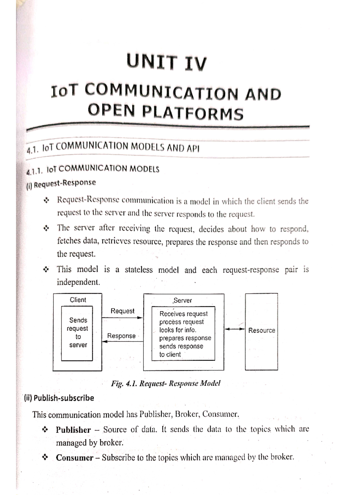 Unit 4 - IOT Communication and Open Platforms - UNIT IV IOT ...