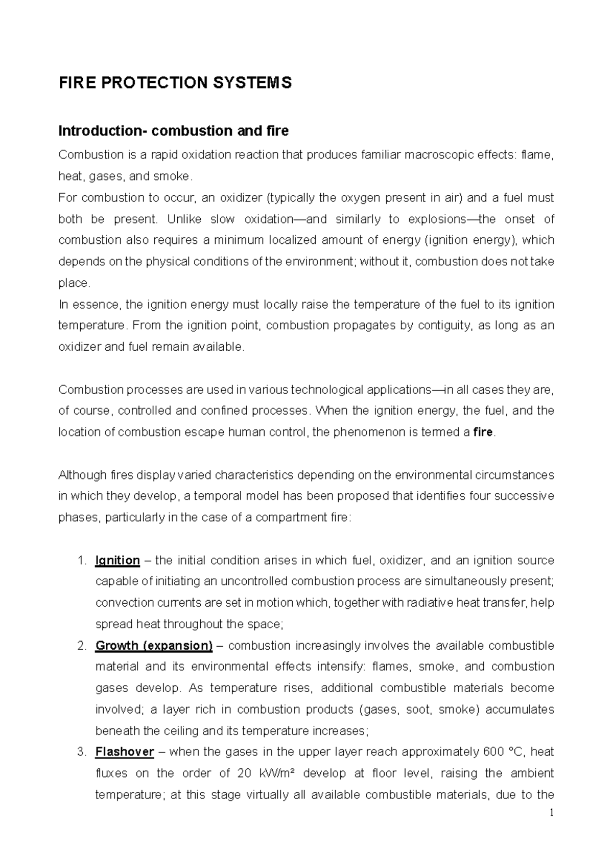 FIRE PROTECTION SYSTEMS: Comprehensive Notes for 2025 - Studocu