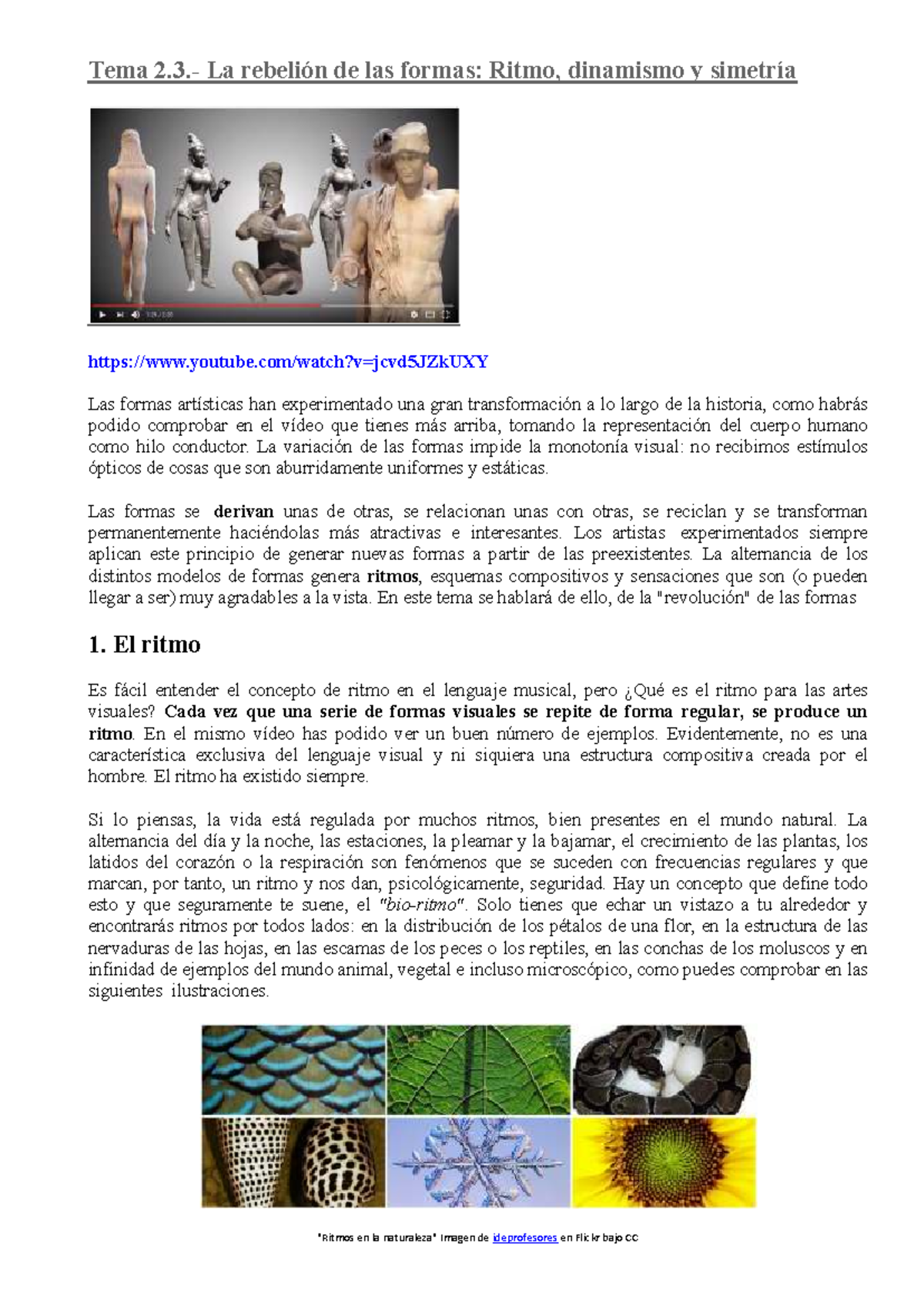 Tema Ritmo, Simetría y Dinamismo: Análisis y Reflexiones - Studocu, image size:1200x1696