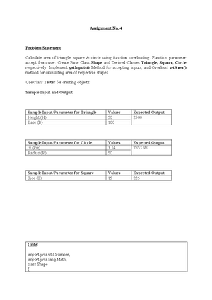 Assignment 3: Problem Statement on Adder Class Functionality - Studocu