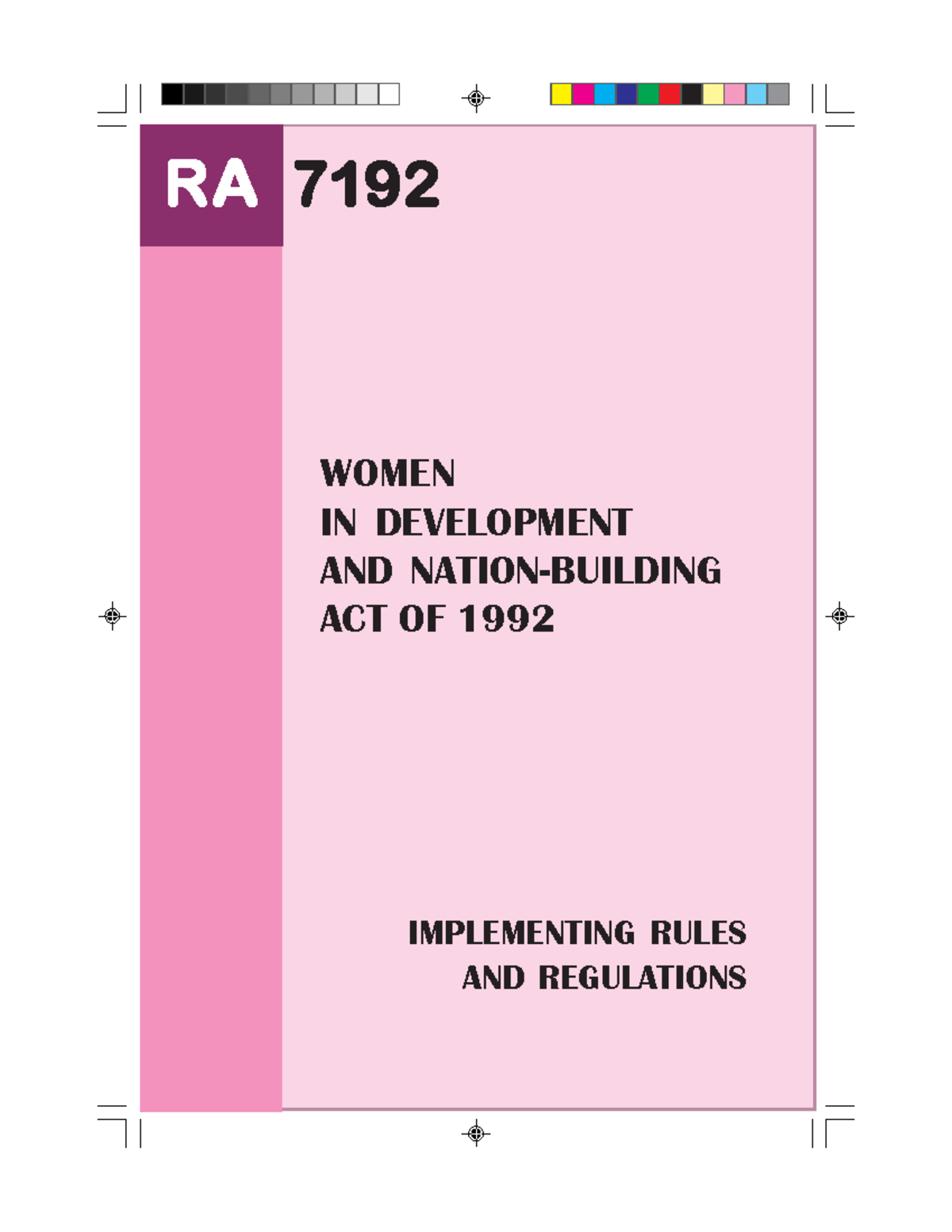 RA-7192-IRR - Implementing Rules and Regulations for Women in ...