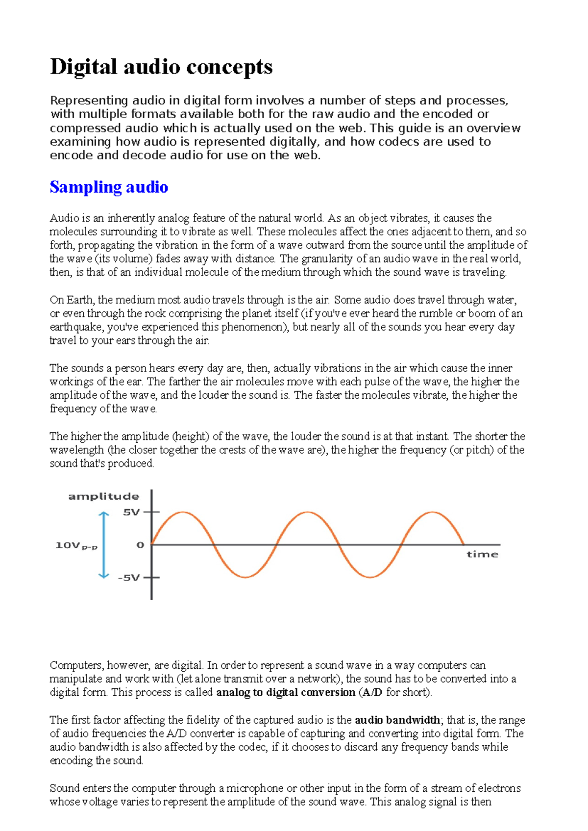 UNIT IV - Digital Audio and Multimedia Concepts Overview - Studocu