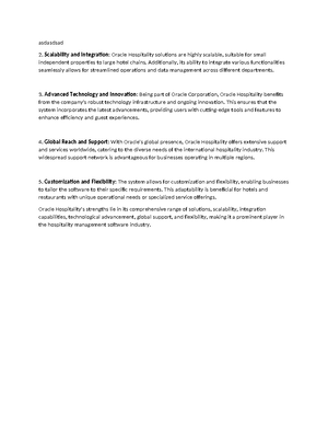 Oracle Hospitality - Information Technology - Oracle Hospitality ...