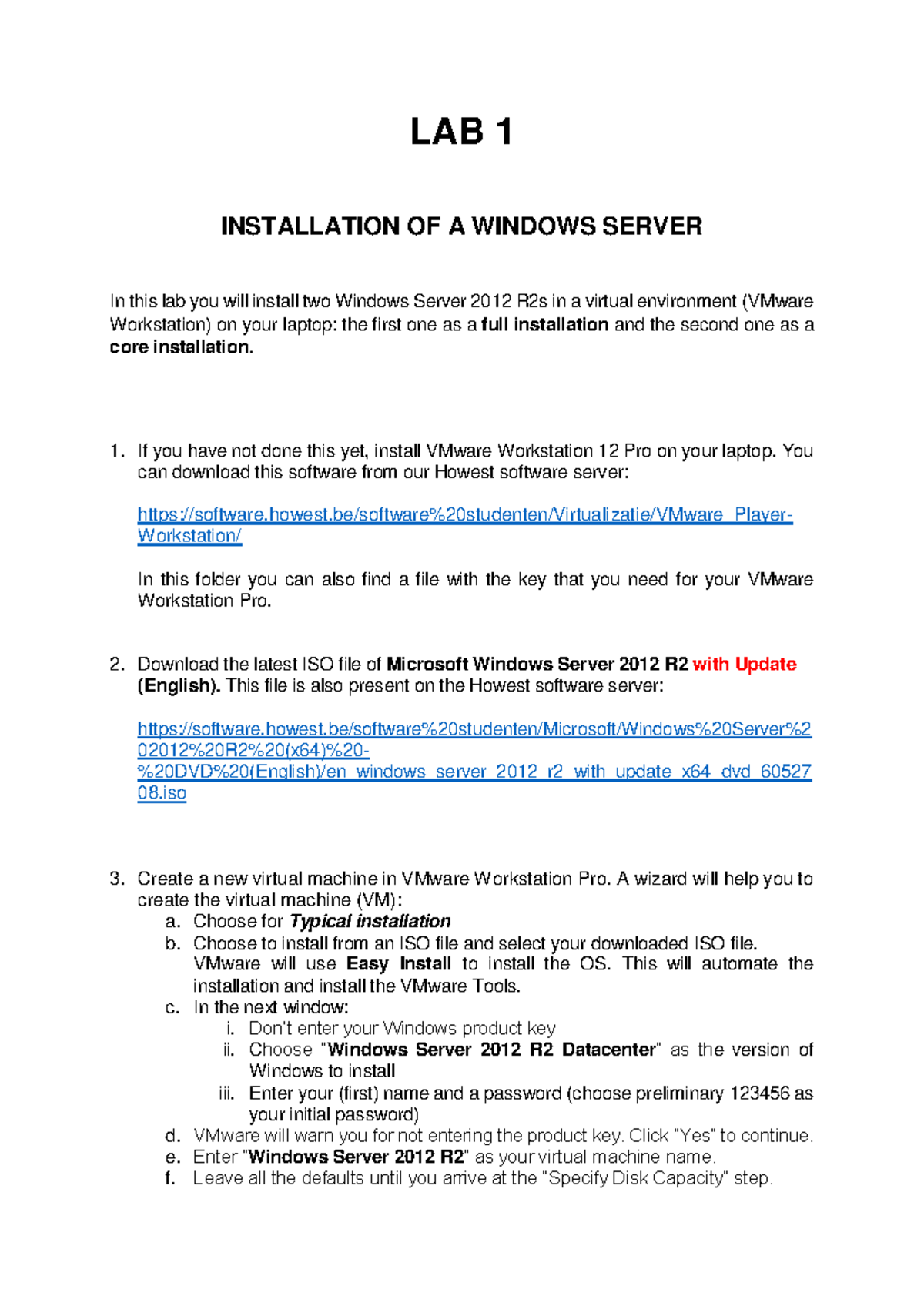 Practical - Windows Lab (1-25): Server Installation & Configuration ...
