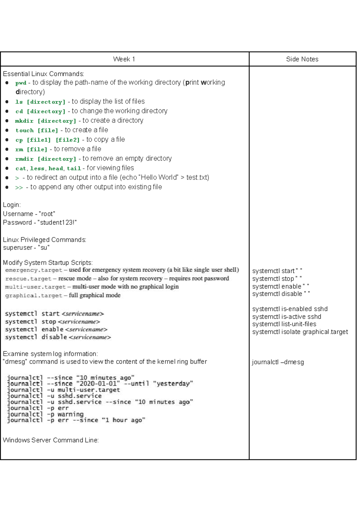 Lab Journal: Essential Linux Commands & Configuration Notes - Studocu