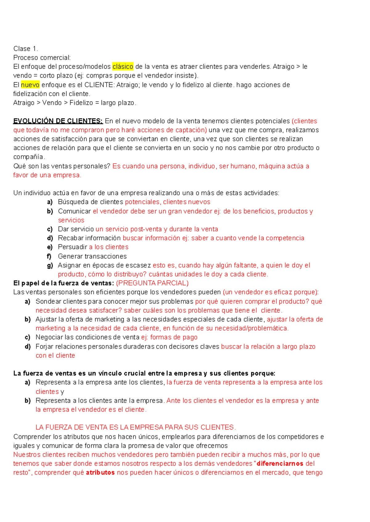 Resumen de Adm y Técnica de Ventas - Parcial 1 y 2 (UNIDAD 1-7) - Studocu