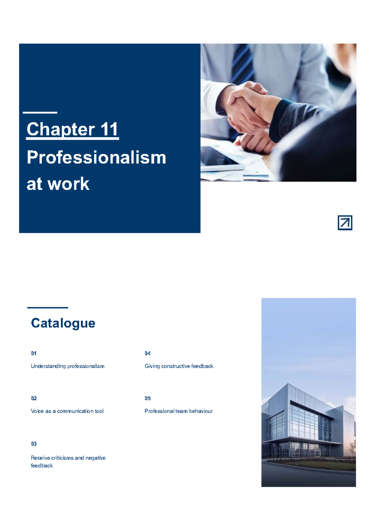 Chapter 11: Professionalism at Work - Key Concepts and Communication ...