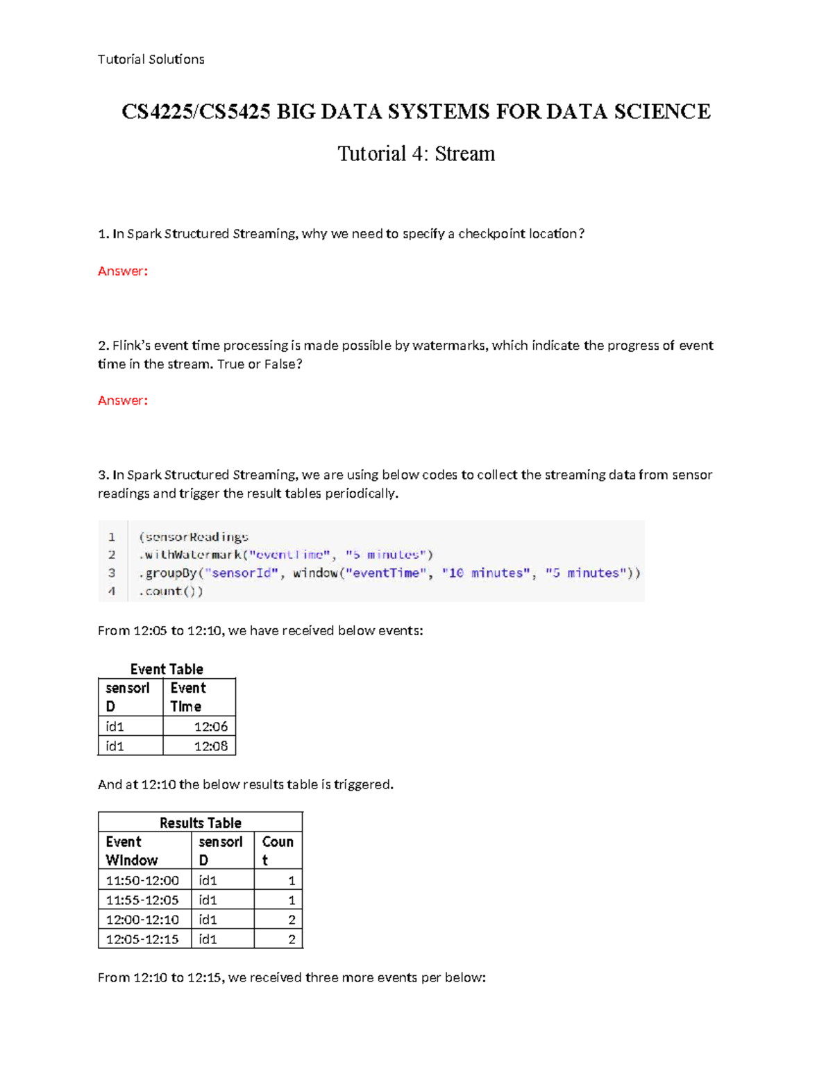 CS4225 Tutorial 4: Spark Structured Streaming Solutions and Concepts ...
