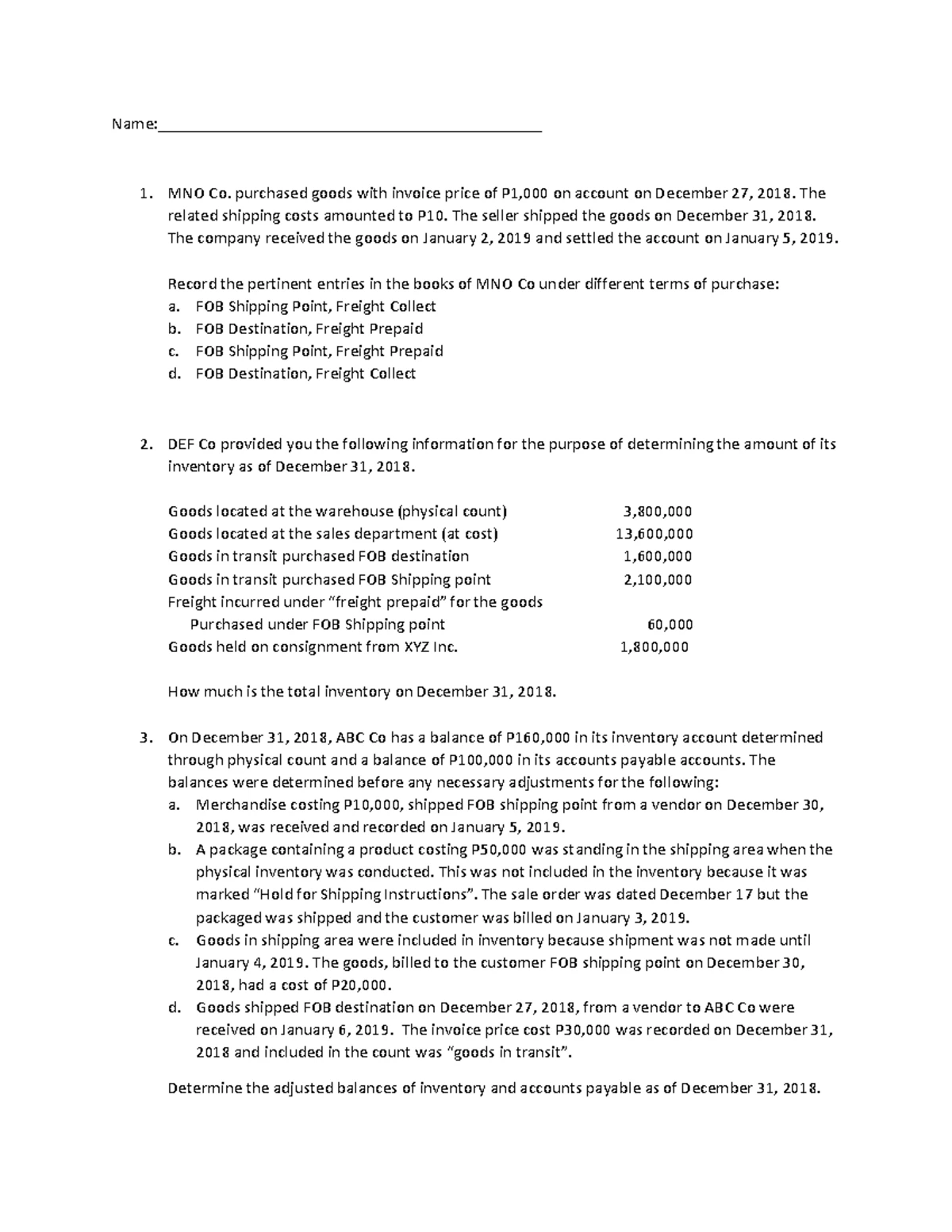 CHAPTER 13 INTERMEDIATE ACCOUNTING BSA DEPARTMENT - CHAPTER 13 CURRENT ...