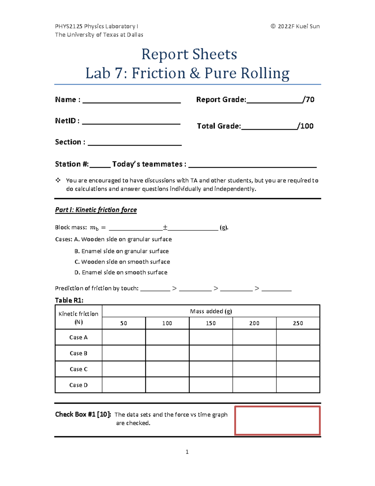 Lab07 Report - homework - The University of Texas at Dallas Report ...
