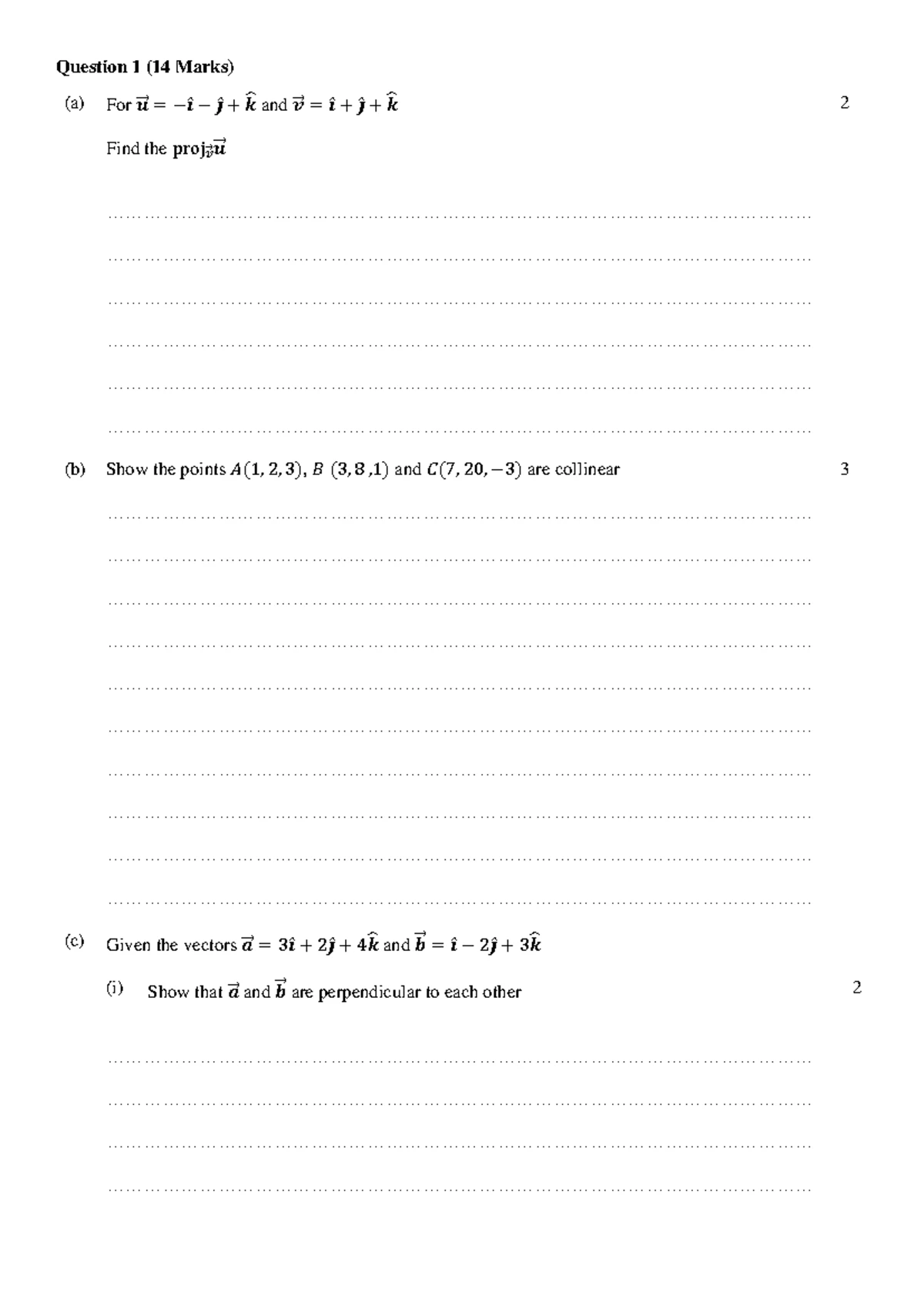 NSBHS Extension 2 Mathematics Assessment Task 2 2024 Solutions - Studocu