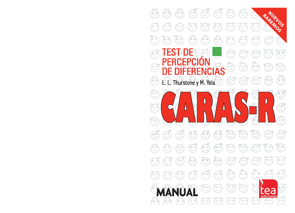 CARAS-R: Manual de Aplicación y Corrección - Test de Percepción  - Document Preview