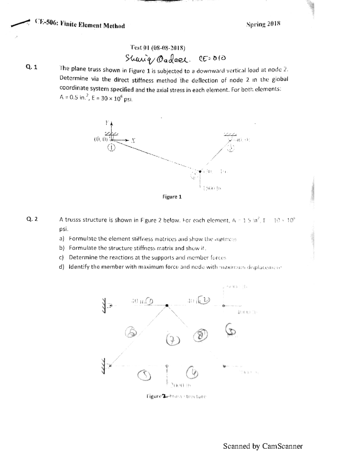 2AFf Ez - FEM Practice Questions for Final Exam Preparation - Studocu