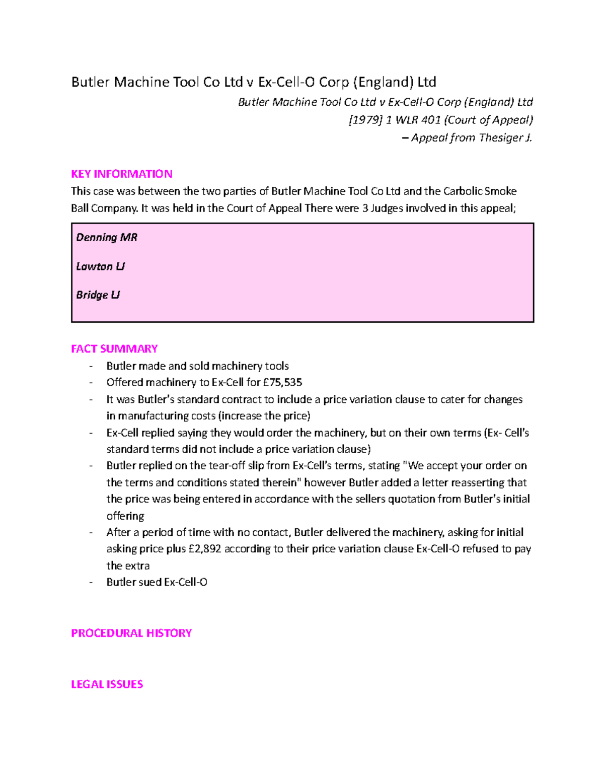 Butler Machine Tool Co Ltd v Ex-Cell-O Corp (England) Ltd - Google Docs ...