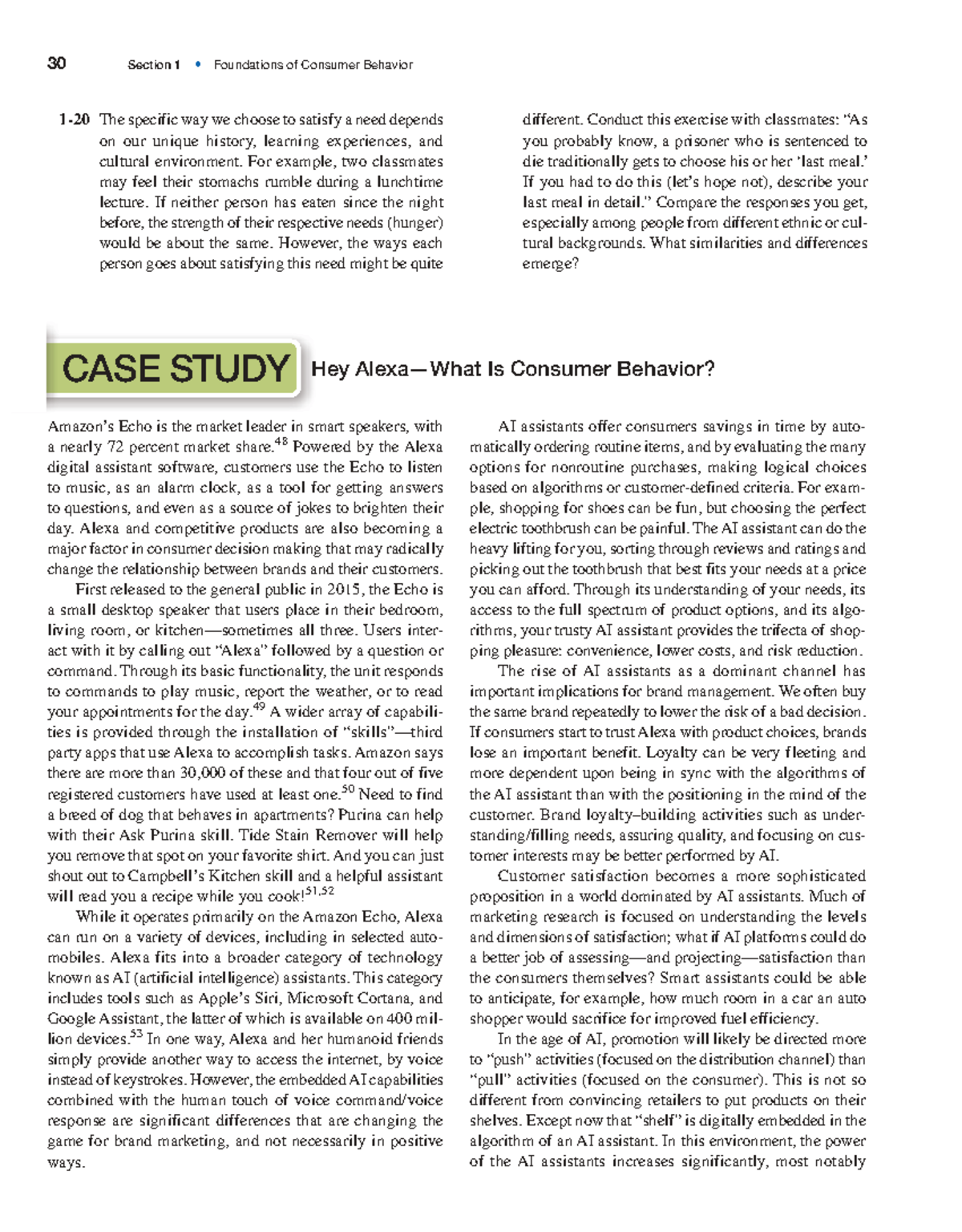 CASE STUDY - C1: Hey Alexa, What Is Consumer Behavior? - Studocu
