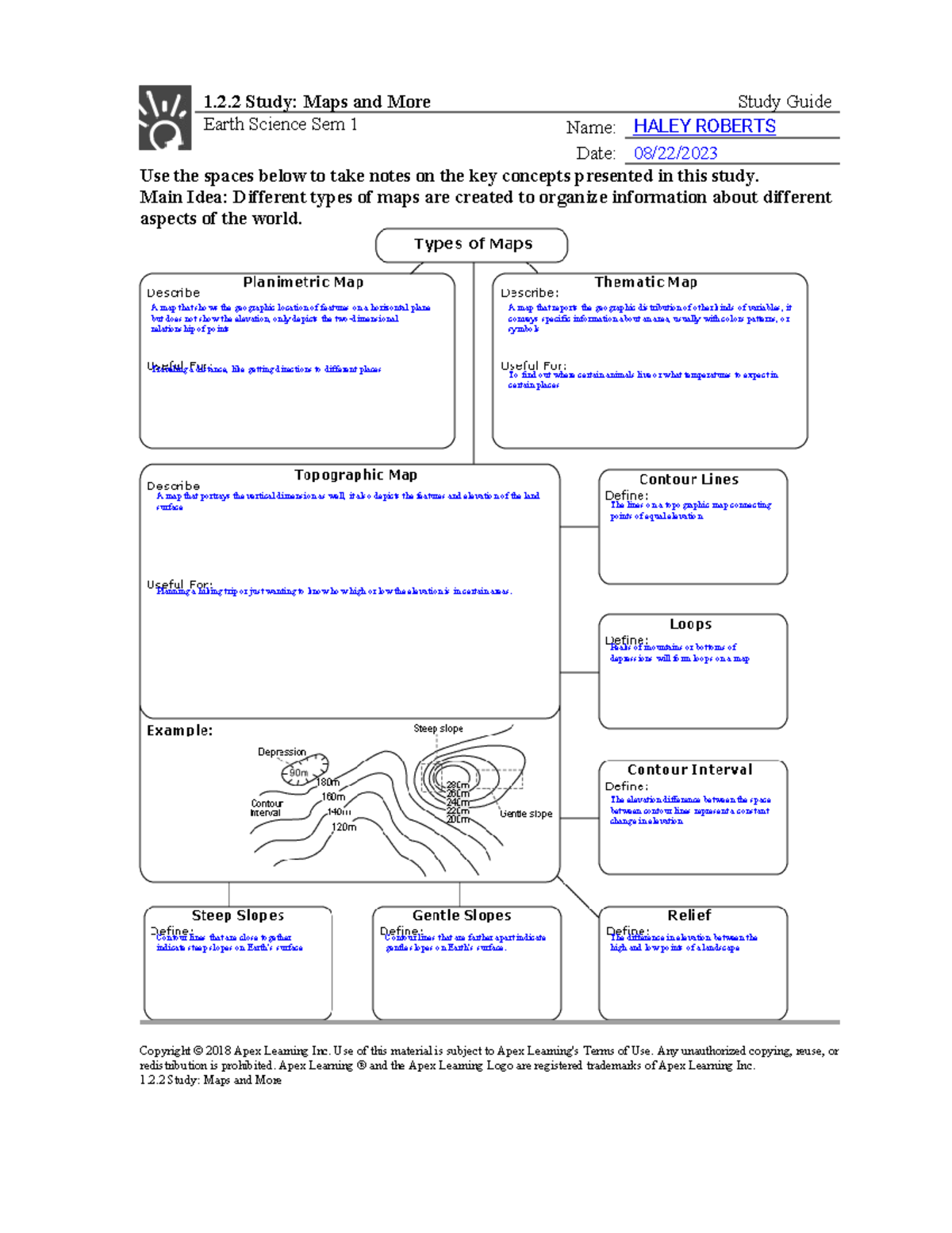 1.2.2 Study - Maps and More (Study guide) - 1.2 Study: Maps and More ...