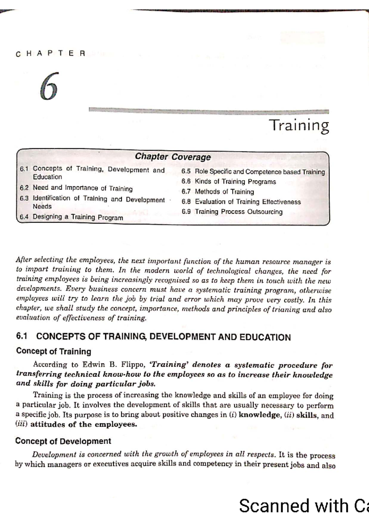 CHAPTER 6 Training and Development: Concepts, Methods, and Evaluation ...