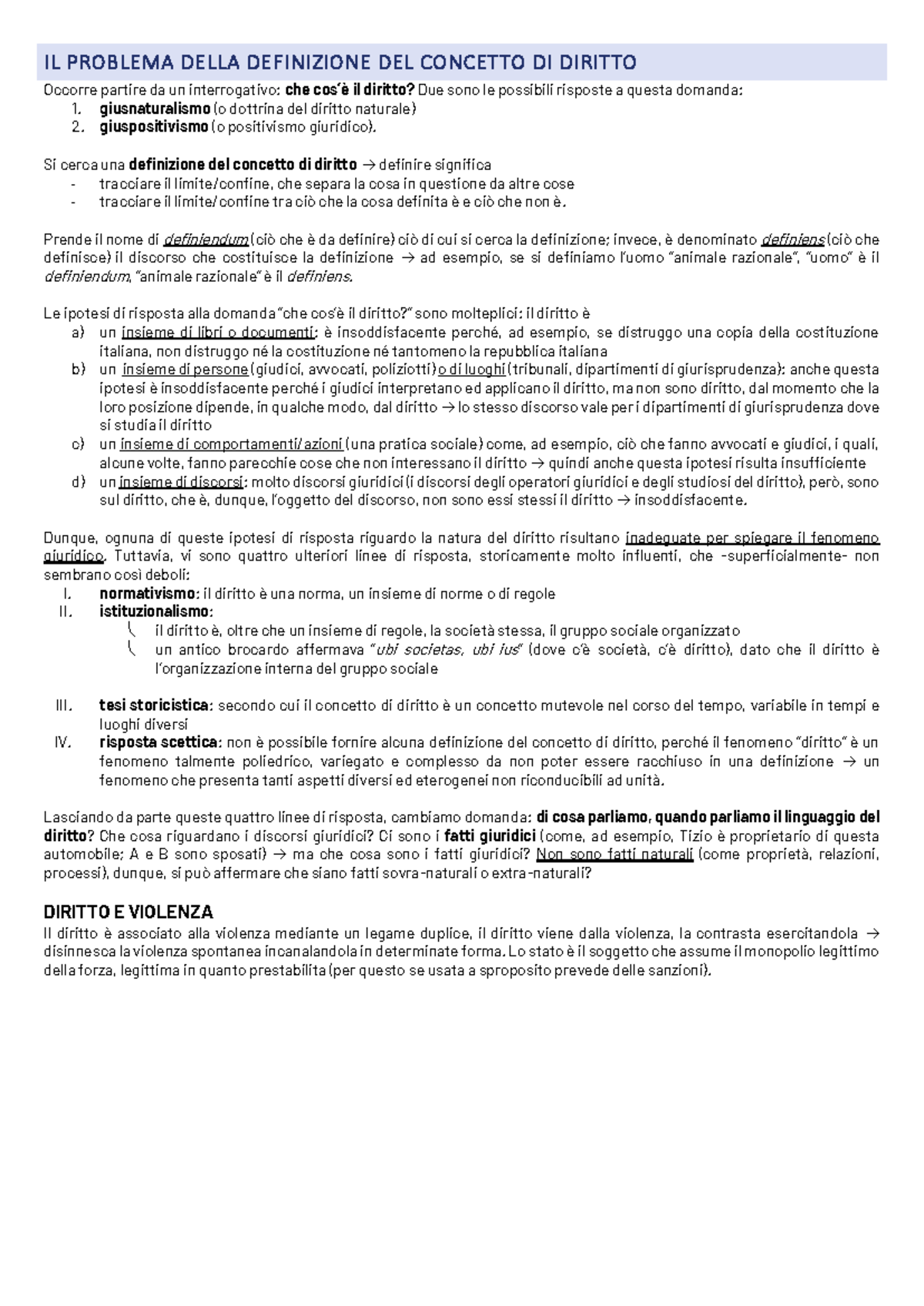 Riassunto del Capitolo 1-14 del Libro di Celano: Concetto di Diritto - Document Preview