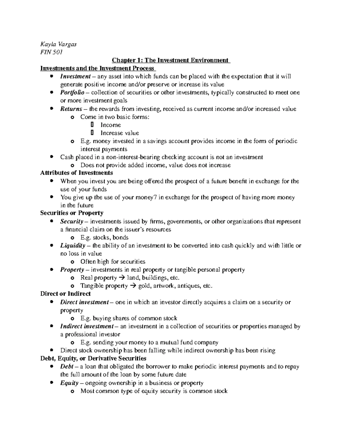 Comprehensive Guide to Investment Strategies & Portfolio Mgmt (FIN 101 ...