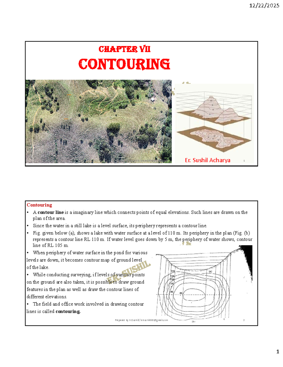 Chapter VII: Contouring Techniques and Applications (ENG 101) - Studocu