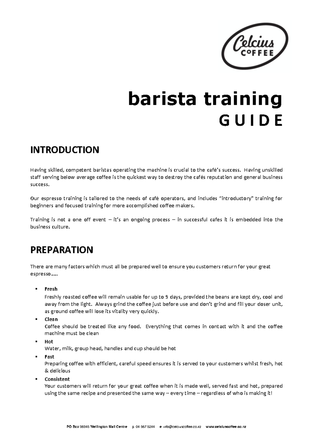 Barista Training Guide (BRT 101): Mastering Espresso & Milk Techniques ...