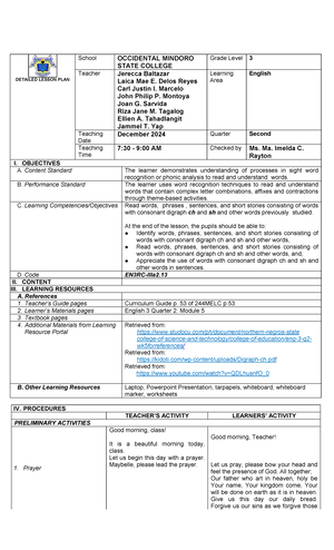 Detailed Lesson PLAN IN Mathematics II save - DETAILED LESSON PLAN IN ...