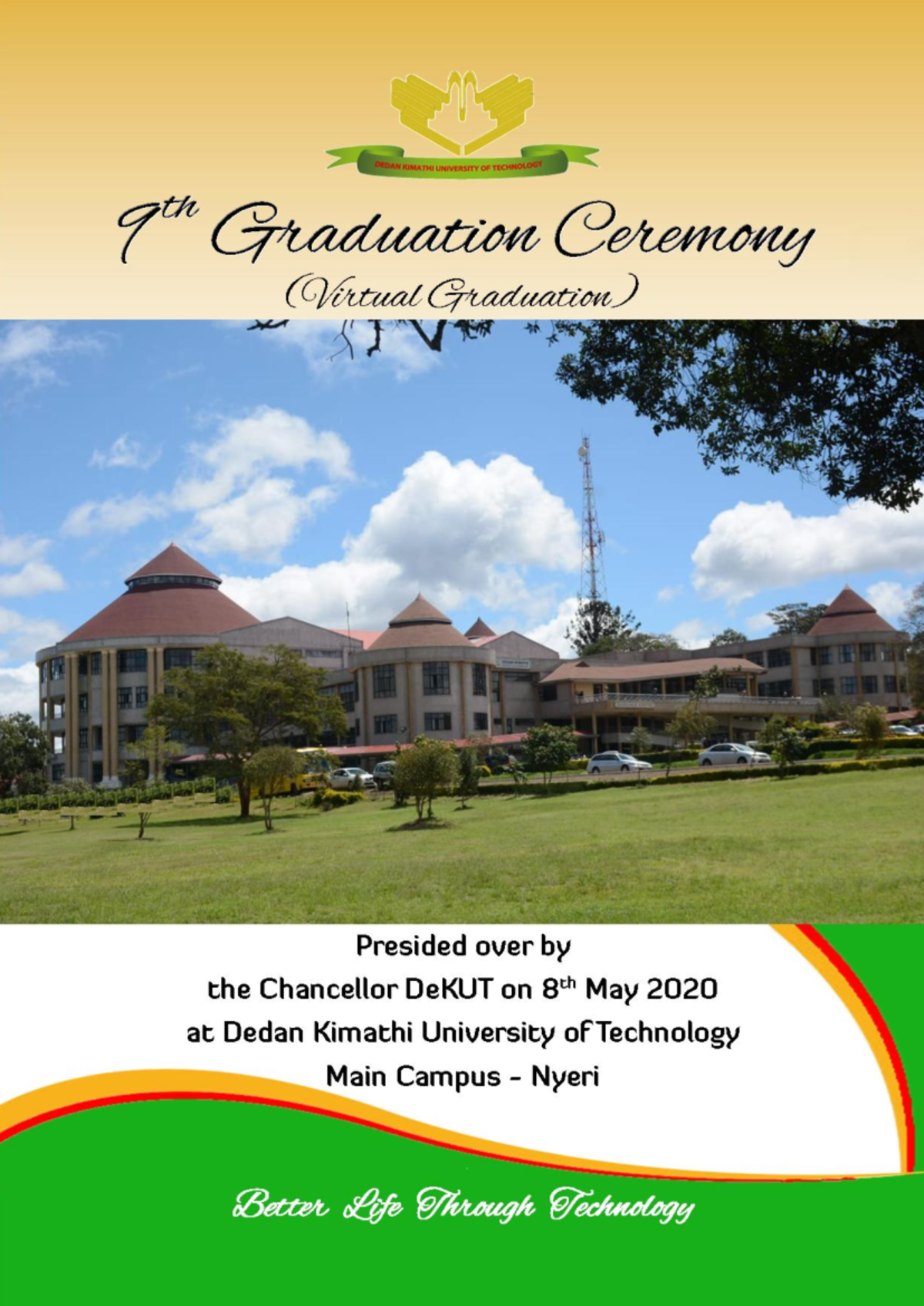 Dedan Kimathi 9th Graduation Booklet-8th May 2020 - 2 DEDAN KIMATHI ...