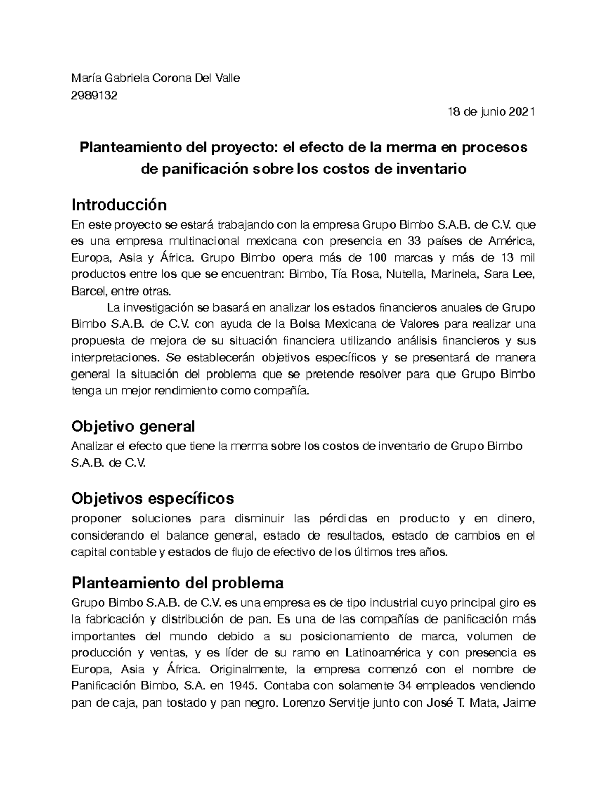 Análisis del Efecto de la Merma en Costos de Inventario - Evidencia 2 ...