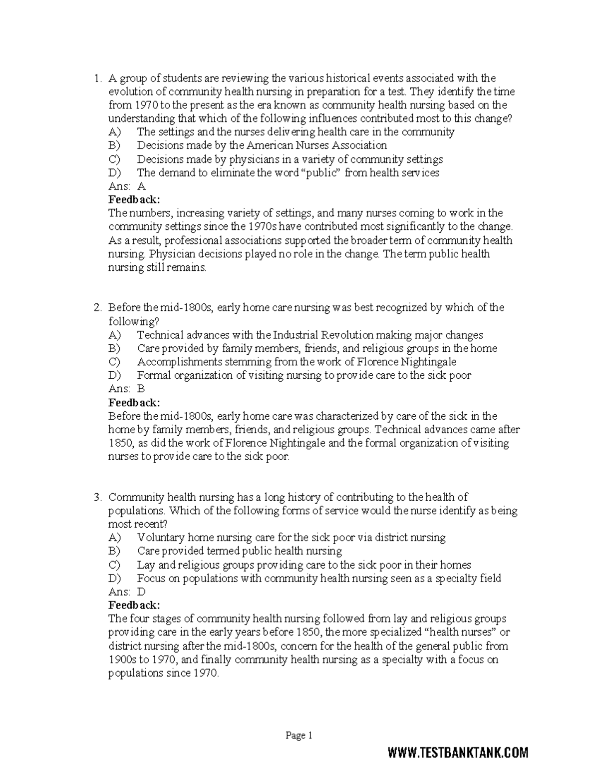 Chapter 2: Historical Evolution and Impact of Community Health Nursing ...