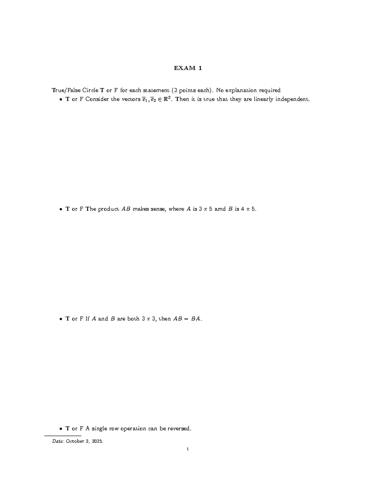 Math 101: Final Exam Review - Studocu