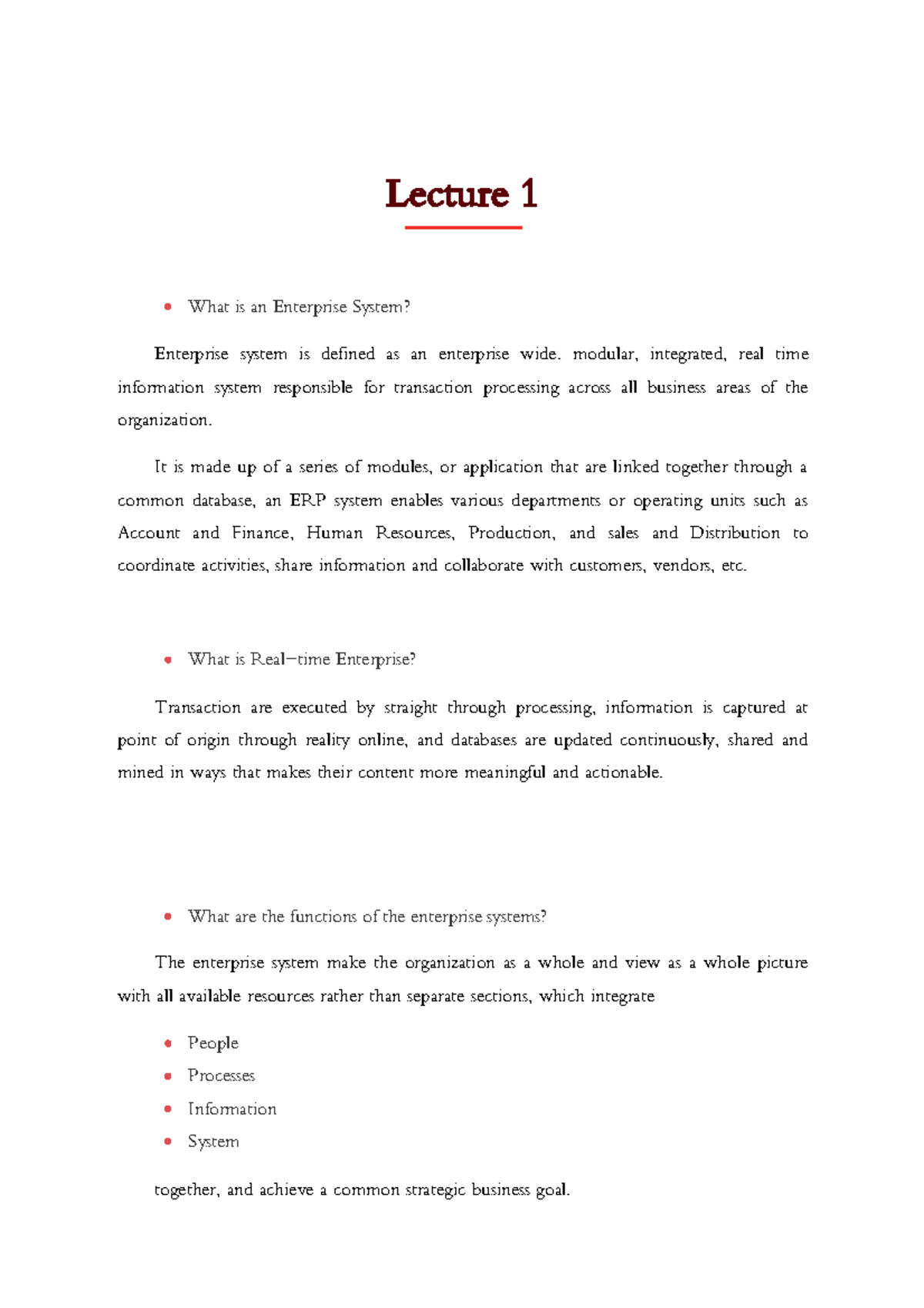 Lecture 1 & 2 notes summaries - FIT3138 - Monash - Studocu