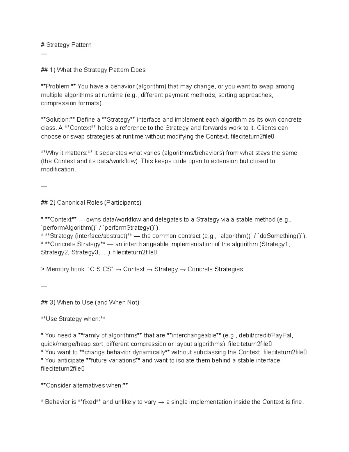 Strategy Pattern Overview: Key Concepts and Implementation (CS101 ...
