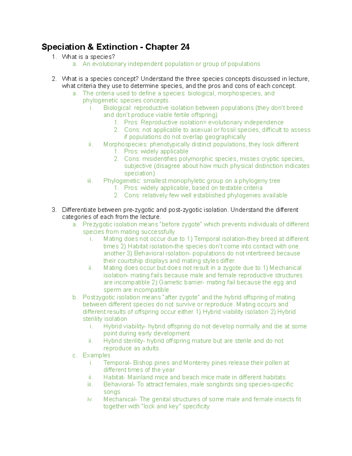 BIO263 - Behavioral Ecology Final Exam Study Guide & Key Concepts - Studocu